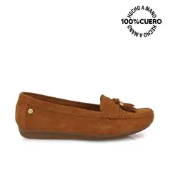 VIALE - Zapato Mocasín Casual AVE-2640 Marrón Cuero