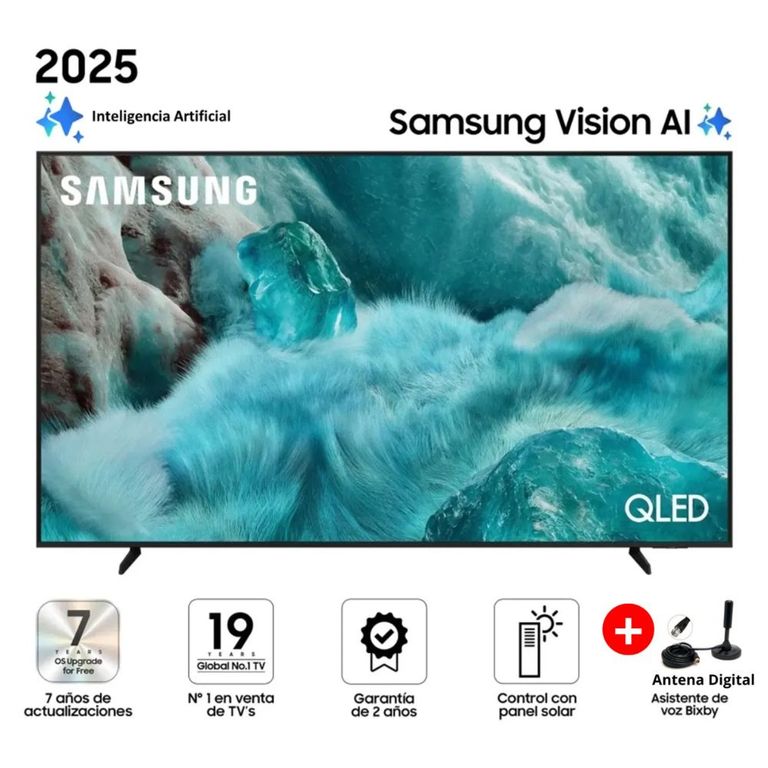 Televisor Smart TV 43 QLED QN43Q7FAAGXPE Q7F Vision AI 2025 + Antena Digital