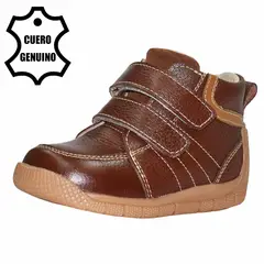 BRUNO KIDS - ZAPATO PIBE PARA NIÑO DE CUERO ROBLE PRIMEROS PASOS