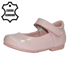 BRUNO KIDS - ZAPATO CAMINANTE PARA NIÑA DE CUERO ROSA CAMINANTE