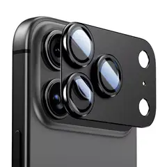 GENERICO - Protector De Camara Iphone 17 Pro Max y Iphone 17 Pro Black