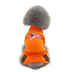 GENERICO - ENTERIZO POLAR DEPORTIVO NARANJA PERRO GATO - TALLA S