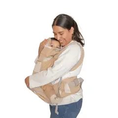 LA SONAJA - CARGADOR CON ASIENTO CANGURO BEBÉ BEIGE 9 EN 1