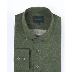 ANDREW'S TIES - Camisa Casual Estampada Verde