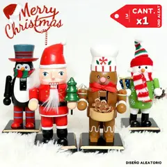 INSPIRA MARKET - Adorno Navideño Madera Navidad Muñecos Diseño Aleatorio