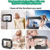 GENERICO - Luz Led Relleno Recargable Portatil Jaula 12 Pulgadas Panel Tripode