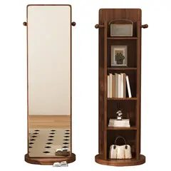 GENERICO - Espejo Giratorio 360 Con Estante Lena Amore Home