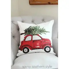 GENERICO - Cojin Carro Volswagen Navidad 50x50