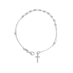 SANTORAL - Pulsera Denario Cruz - Plata