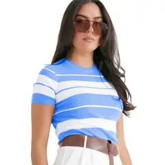 GENERICO - Polo Mujer Hilo New Ecoshoping 359G-17 Color Celeste