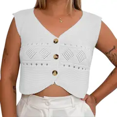 GENERICO - Sueter Mujer Hilo Tacto 352G-15 Color Blanco