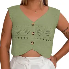 GENERICO - Sueter Mujer Hilo Tacto 352G-15 Color Verde