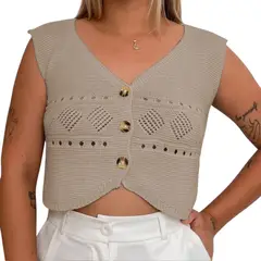 GENERICO - Sueter Mujer Hilo Tacto 352G-15 Color Crudo