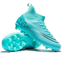 DANWEILE - Zapatos deportivos duraderos para hombre zapatos de fútbol Azul