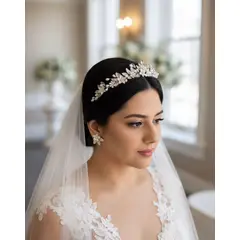 ANADE HANDMADE - CORONA DIADEMA TIARA TOCADO ACCESORIOS DE NOVIA