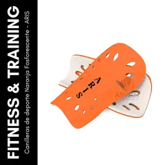 GENERICO - Canilleras de deporte Naranja Fosforescente - ARIS