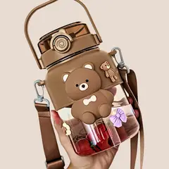 GENERICO - Tomatodo Osito Kawaii con accesorios 1000 ml