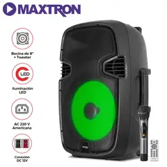 MAXTRON - Parlante Merkury MX 1508 USB BT TWS 01 Micrófono Conex. AC