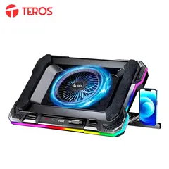 TEROS - COOLER PARA LAPTOP (TE-7133N) USB 2.0 LED-RGB