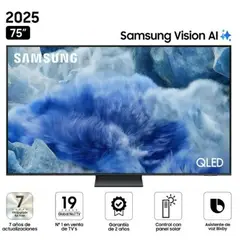 SAMSUNG - Televisor 75 QLED Smart UHD 4K Vision Ai 75Q8F
