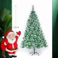GENERICO - ARBOL DE NAVIDAD PREMIUM VERDE CON PUNTAS NEVADAS 1.50