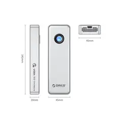 ORICO - Adaptador SSD m2 nvme USB C 40Gbps HASTA 8TB