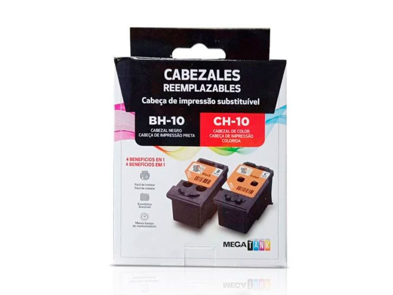 KIT DE CABEZAL NEGRO BH-10 + COLOR CH-10