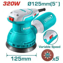 TOTAL TOOLS - Lijadora Roto Orbital 320w 220v 13000 Rpm Total Tf2131256