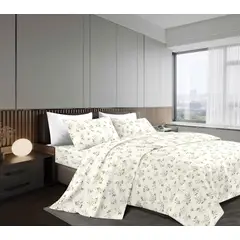 GOLDSUN - JUEGO DE SÁBANAS 4 PIEZAS 1800 HILOS 2 PLAZAS