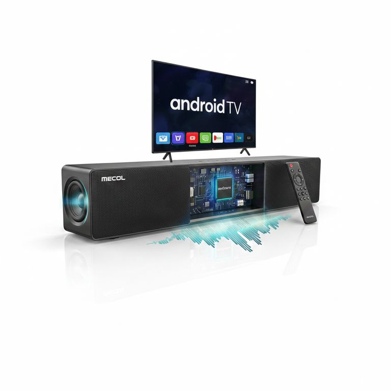 Sistema Cine en Casa 2en1 Barra 120W + Android TV 4K Certificado KS3