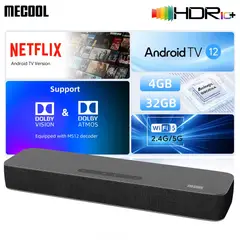 MECOOL - KS3 Barra Sonido Android TV 12 Dolby Atmos Netflix 4K