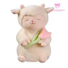 GENERICO - CORDERITO CON TULIPAN 30CM