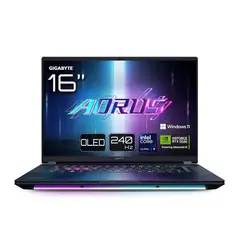 GIGABYTE - Laptop AORUS 16 WQXGA 165Hz Intel i9 64GB RAM 1TB SSD