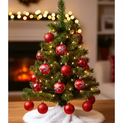 GENERICO - Set De esferas Navideñas ROJOX24