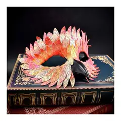 GENERICO - Máscara diseño búho naranja disfraz