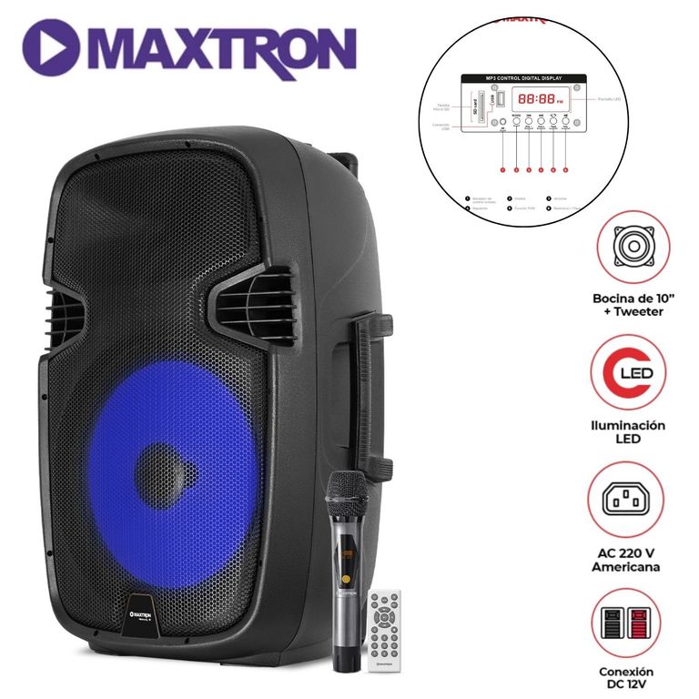 Parlante Merkury MX 1510 USB BT TWS Conex. AC / Micrófono