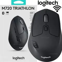 LOGITECH - Mouse M720 Triathlon Multi-Dispositivo Ergonomico Black