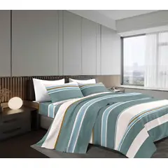 GOLDSUN - JUEGO DE SÁBANAS 4 PIEZAS 1800 HILOS QUEEN