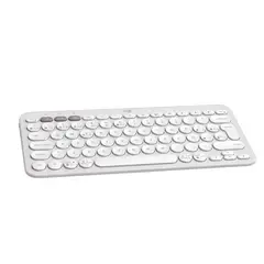 LOGITECH - Teclado Inalámbrico Pebble K380S Bluetooth Blanco - Compacto