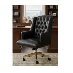 MOBILIARI - SILLA GERENCIA GIRATORIA OUTLET CYBER MOBILIAR CHESTERFIELD NEGRO