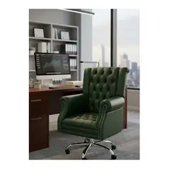 MOBILIARI - SILLA GERENCIA GIRATORIA OUTLET CYBER MOBILIAR CHESTERFIEL VERDE