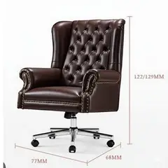 MOBILIARI - SILLA GERENCIA GIRATORIA OUTLET CYBER MOBILIAR CAVALIERO MARRON OSCURO
