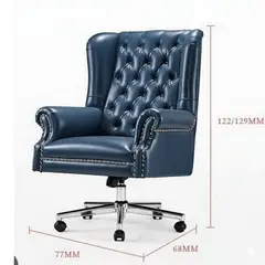 MOBILIARI - SILLA GERENCIA GIRATORIA OUTLET CYBER MOBILIAR CAVALIERO AZUL