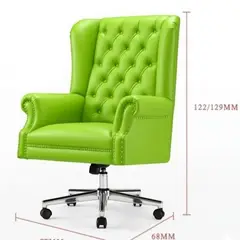 MOBILIARI - SILLA GERENCIA GIRATORIA OUTLET CYBER MOBILIAR CAVALIERO VERDE LIMON