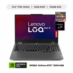 LENOVO - Laptop Gaming LOQ 15.6" 12GB 512GB W11