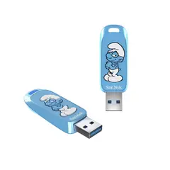 SANDISK - Memoria USB SMURFS 64GB USB 3.2 GEN 1 USB 130MBs