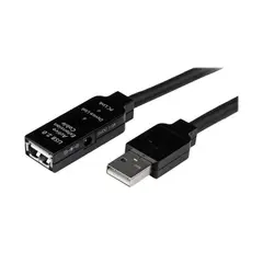 STARTECH - Cable De Extensión Usb 2.0 De 15M - Conexión Activa Macho A Hembra, Alta Velocida