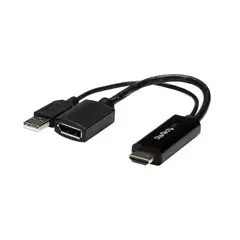 STARTECH - Adaptador HDMI a DisplayPort 4K 30Hz StarTechcom - Conversor Activo
