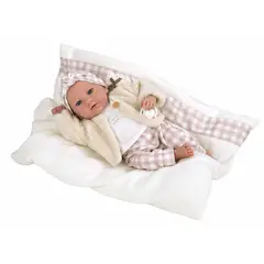 MUÑECAS REBORN - Muñeca Elegance 40 cm Aria Rosa con Cojín 60824