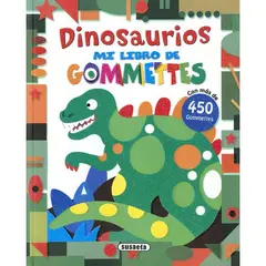 GENERICO - Libro DINOSAURIOS MI LIBRO DE GOMMETTES